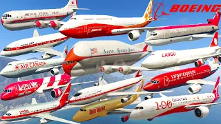 GTA V: Every Red Boeing Airplanes Best Extreme Longer Crash and Fail Compilation