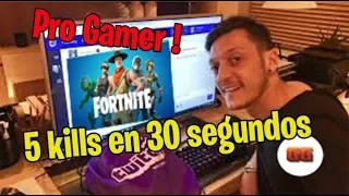 MESUT OZIL JUGANDO FORTNITE | Pro Gamer | Fortnite | (GG)