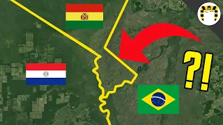 Why Does Bolivia Have This Weird Border Triangle? #shorts