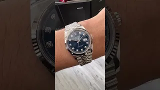 Rolex Datejust Steel 36mm Blue Diamond Dial 126234 - The Luxury Hut