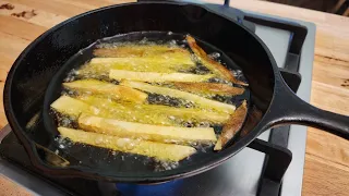 Homemade French Fries - Just Potatoes - Crispy Fried Goodness - The Hillbilly Kitchen