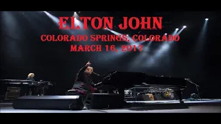 Elton John Colorado Springs, Colorado March 16, 2017