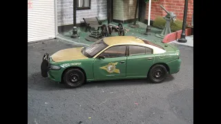 New Hampshire State Police 1/24 scale Dodge Charger with lights.
