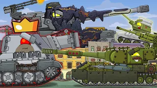 Kitoboy vs German royal monsters. Cartoons about tanks