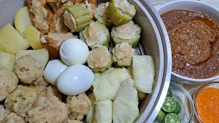 RESEP KOMPLIT SIOMAY AYAM BANDUNG. SAMBAL KACANGNYA JUARA BANGET BIKIN NAGIH !!