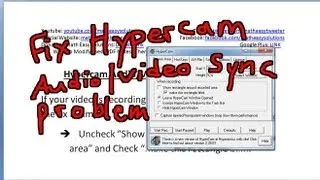 Hypercam Audio-Video Sync Fix