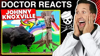 ER Doctor REACTS to WORST Johnny Knoxville Injuries of All Time