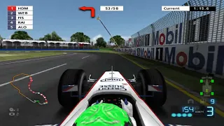 F1 2006 PS2 Career Mode (Hard) - S03 Melbourne - Race