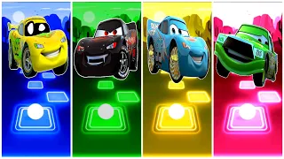 McQueen Yellow Car 🆚️ McQueen Black Car 🆚️ McQueen Skey Blue Car 🆚️McQueen Green Car🎶Who is Best💥🎯?