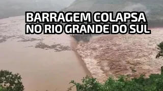 Barragem 14 de Julho, no Rio Grande do Sul, entra em colapso após fortes chuvas