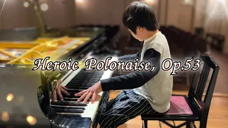 Chopin - "Heroic" Polonaise Op. 53: Steinway Grand Piano Performance by a 10-year-old