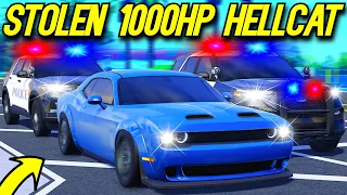 Roblox Roleplay - TROLLING COPS IN A STOLEN 1000HP HELLCAT!