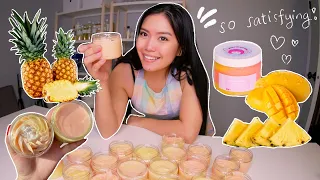 small business diaries 🥭🍍 ep003 making pineapple mango body scrub 🍍🥭