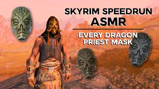 Skyrim Speedrun ASMR 🐲 Getting ALL the Dragon Priest Masks! 👹 Ear to Ear Whispering