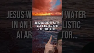 JESUS Walking On The Water According To Ai 😮🤯 #jesus #bible #religion #bibleanimation #ai #shorts