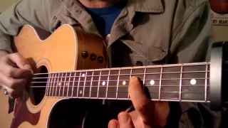 How to play Sweet Caroline Neil Diamond for 1 guitar