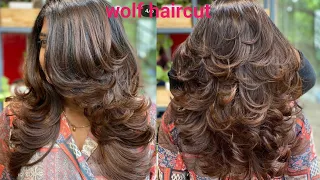 A trendy demanding wolf hair cut which defines the dominating attitude of a person.