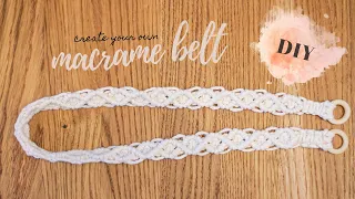 DIY macrame belt • camera strap • bag strap • TUTORIAL