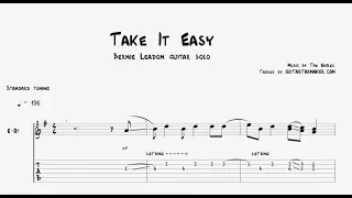 Take It Easy solo TAB - country guitar solo tabs (Guitar Pro)