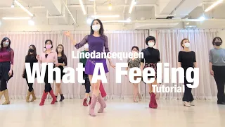 What a Feeling Line Dance Tutorial 🎬 l Phrased Improver l 왓 어 필링 라인댄스 l 라인댄스퀸