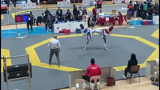 Abdullah Ömer Yarlı (Trabzon) Enes Kaplan (Ankara) 2023 Büyükler Türkiye Taekwondo Şampiyonası 54 kg