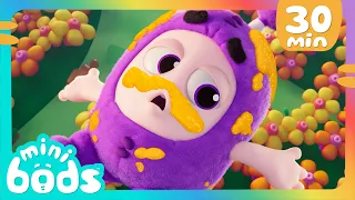 Lulu Tries Camping ⛺ | Minibods | Mini Oddbods | Baby Oddbods | Funny Cartoons For Kids