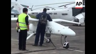 4:3 UN demonstrates surveillance drone it plans to use in the Democratic Republic of Congo