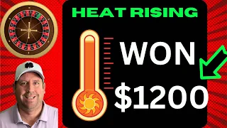 GREAT NEW ROULETTE SYSTEM (WON $1200) HEAT RISING #best #viralvideo #gaming #money #business #trend