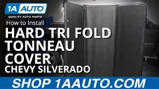 How to Install Hard Tri Fold Tonneau Cover 14-19 Chevy Silverado
