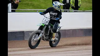 Flattrack Premiär. Monkey Race Days, Vetlanda Sweden. Cb400N/kxf450. ALL IN TRAVEL TESTAR Flat Track