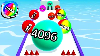 Ball Run 2048 - All Levels Gameplay Android, iOS ( Levels 1720 )