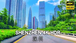 Driving in Shenzhen, China, the futuristic urban construction is amazing, driving in Nanshan｜4KHDR