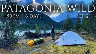 6-Day / 150km Solo Packrafting Patagonia |Ep 2| Rapids & Class V Canyon