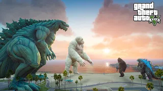 Godzilla and Kong vs Godzilla Earth and Giant George - GTA V Mods