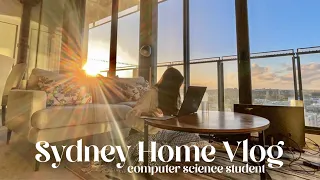 Sydney Home Vlog🍂: Computer Science Student, Lots of Studying, Cleaning Up, Food, Etc!