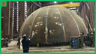 Incredible Heavy Complex Metal Fabrication Projects. Automatic Pipeline Welding Machine