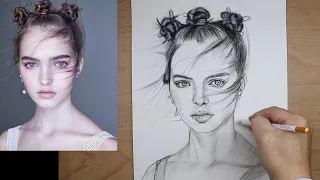 Discover the secrets drawing: how to draw faces loomis method