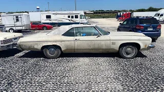 1973 Olds Delta 88 Royale 455 under hood