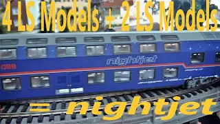 🇦🇹 LS Models Exclusive Set 47069 nightjet ÖBB Exclusive Set 47069 Double Deck WLABmz + WLBmz