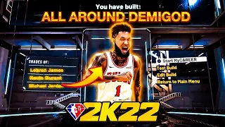 GAME BREAKING BEST BUILD is a DEMIGOD in NBA 2K22! *INSANE* Best Build 2K22 + Best Badges 2K22