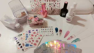 Nail with me. Shein HAUL of nail products.