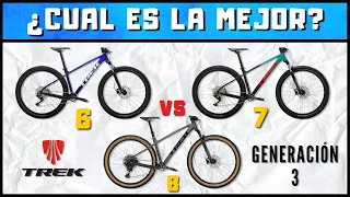 ¡NUEVAS! Trek MARLIN GEN 3 COMPARACIÓN / MARLIN 6 vs 7 vs 8 2023 ¿Valen la pena?