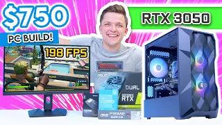 Best $750 Budget Gaming PC Build 2022! 🔥 [Full RTX 3050 Build Guide w/ Benchmarks!]