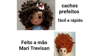 Como fazer cabelo cacheado fácil para bonecas