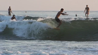 Ryan Burch sliding his log at home