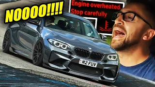 INSANE Big Turbo BMW M2 got TOO HOT! :( // Nürburgring