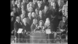 U.S. President Lyndon B. Johnson LBJ Inauguration highlights 1965 archival footage