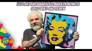 LEGO Art Andy Warhols Marilyn Monroe Speed Build and Review! LEGO Set 31197