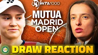 Swiatek AVOIDS Rybakina! | WTA Madrid Open 2024 | Draw Reaction