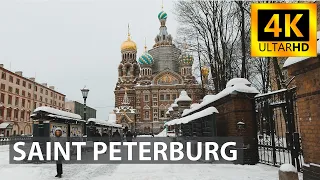 [4K] Walking tour of Saint Petersburg 2021: from Nevsky Prospect to the Hermitage